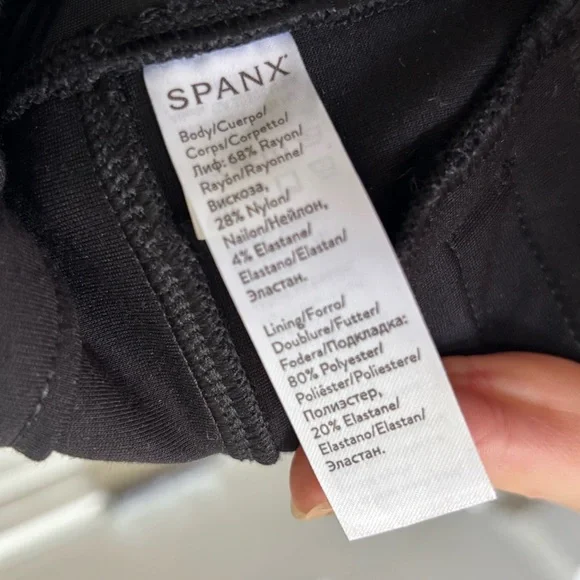 ❌SOLD❌ SPANX Hi Rise Flare Ponte Perfect Fit Pants Womens Size Large EUC - Picture 10 of 10